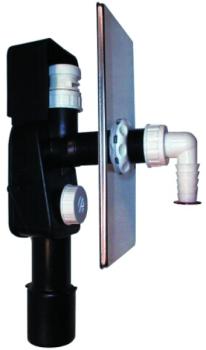 Waschgeräte-UP-Siphon DN40/50 mit Rohrbelüfter HL902 - 110x225mm HL404.1